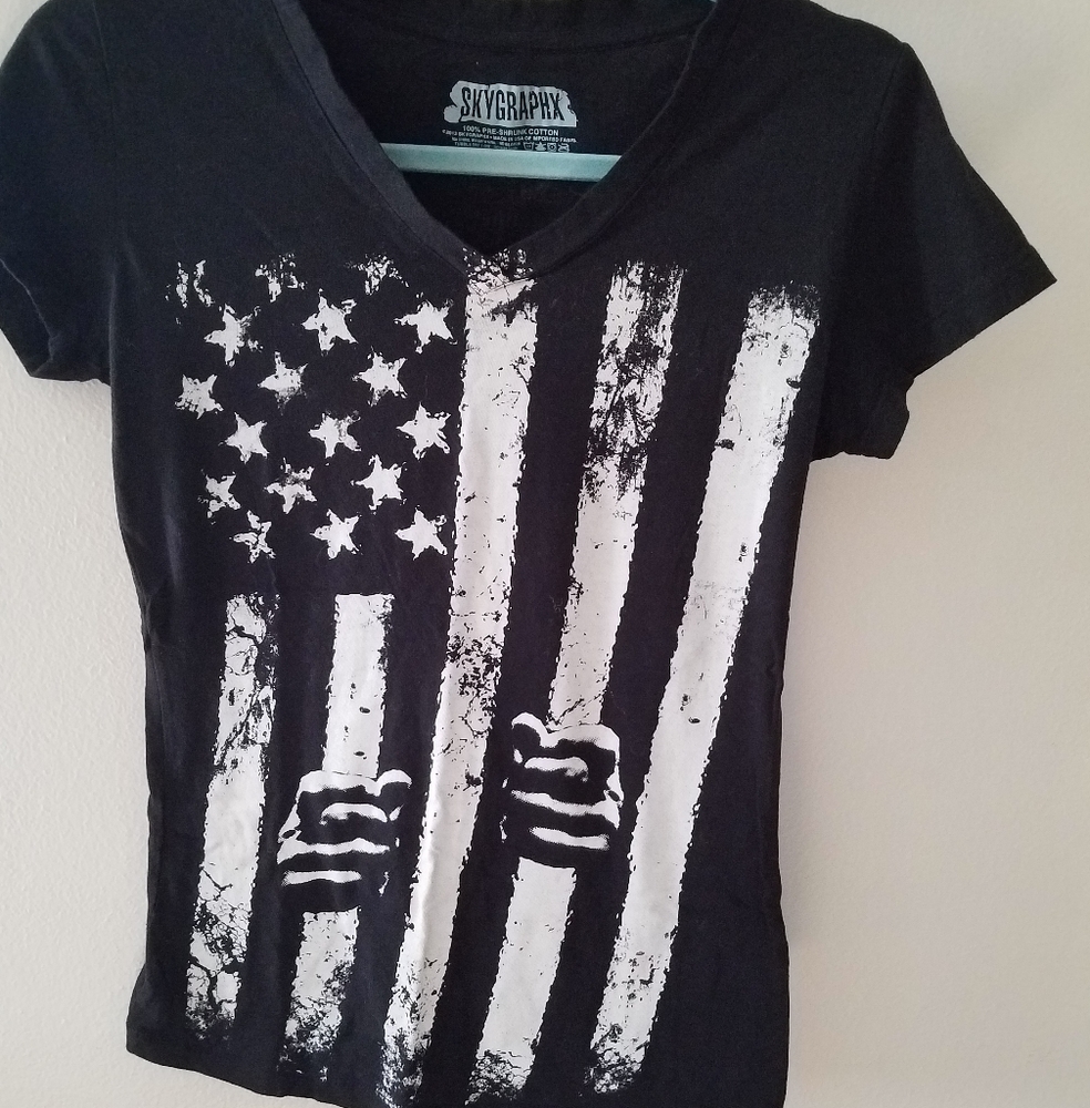 American Flag Bar Tshirt